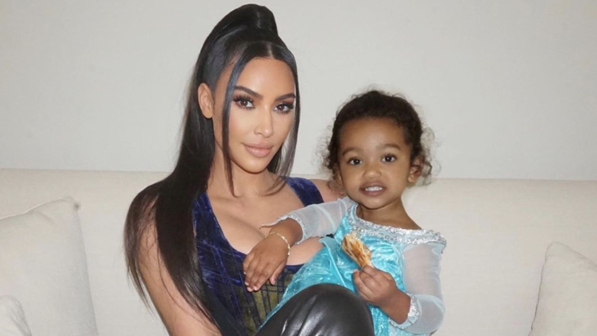 Kim Kardashian&rsquo;s daughter Chicago dresses up inside family home | HELLO!
