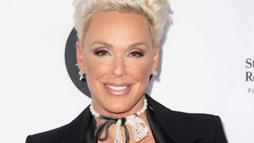 Brigitte Nielsen sunbathes inside garden of LA home - and she looks stunning