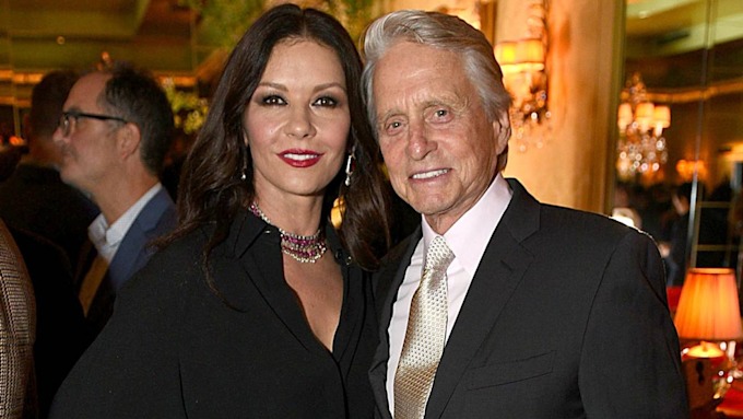 Catherine Zeta-Jones and Michael Douglas meet grandson Ryder for first ...