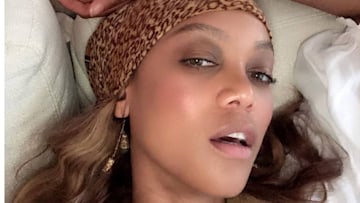 Tyra Banks stuns in barely there photos in her bed - and fans react