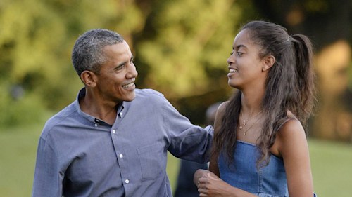 Malia Obama pictured with famous parents in rare family photo ahead of exciting new job