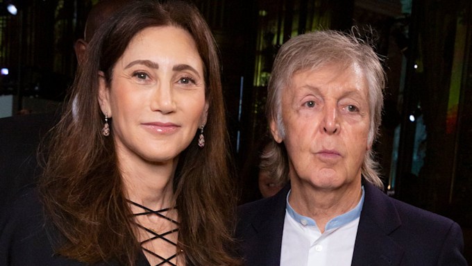 Paul McCartney and wife Nancy Shevell pictured on beach during St Barts ...