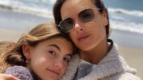 Alessanda Ambrosio shares incredibly sweet beach photos with her lookalike daughter