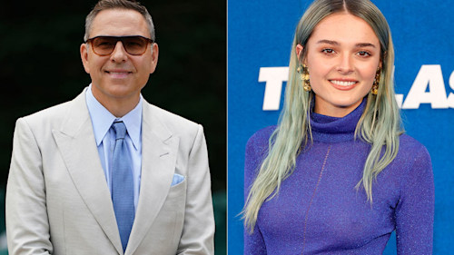 David Walliams gets kiss from model Charlotte Lawrence, 21, and fans go wild