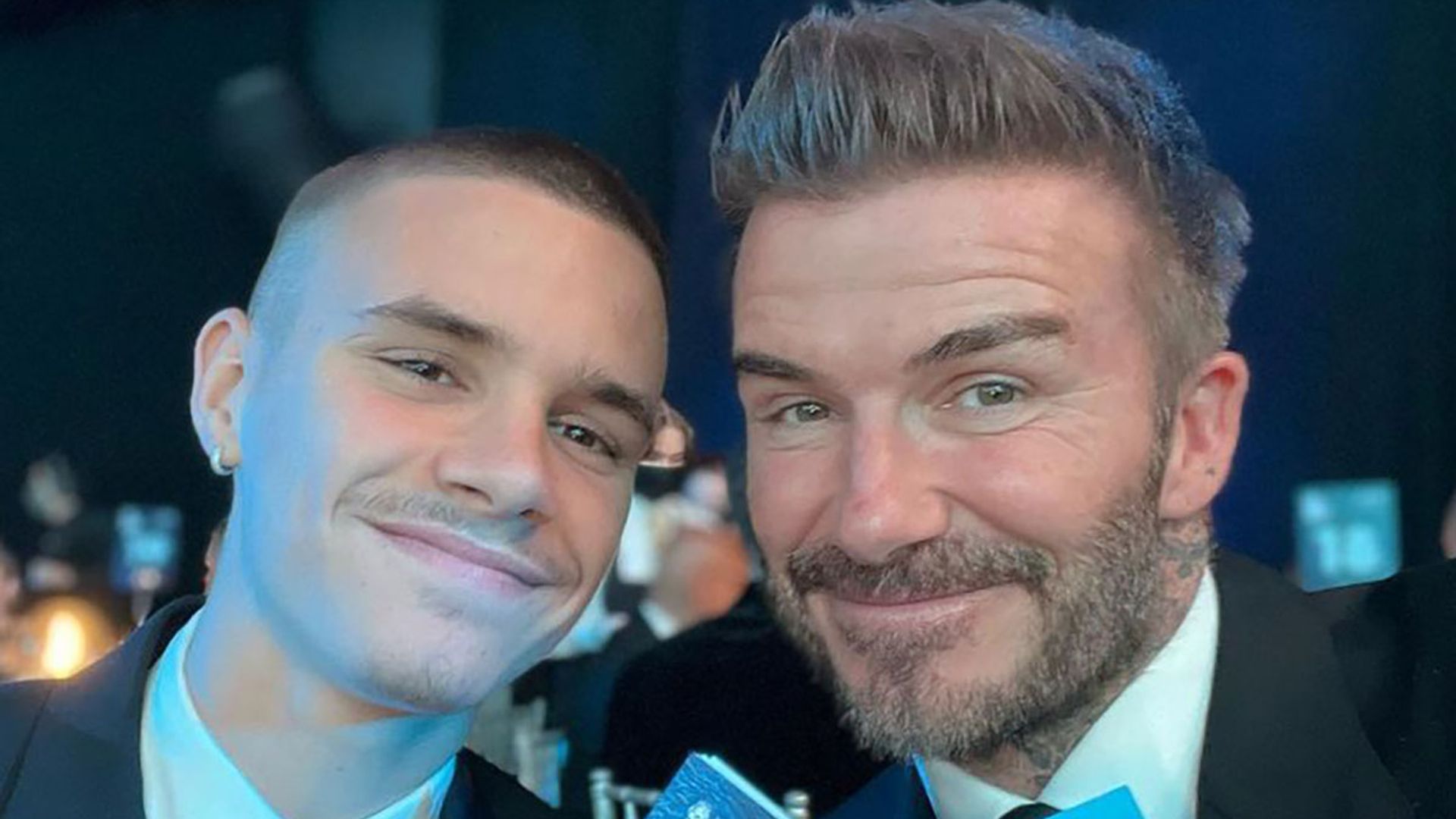 Romeo Beckham, 19, shows off huge neck tattoo identical to dad David's -  and Justin Bieber has a lot to say | HELLO!