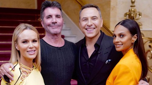 Simon Cowell beams as he reunites with BGT gang after confirming engagement