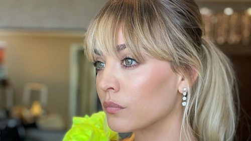 Kaley Cuoco shows off endless legs in high-slit dress after revealing incredible family news