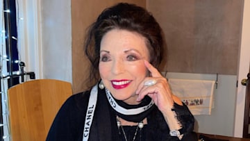 Joan Collins stuns fans with VERY rare photo of her two daughters | HELLO!