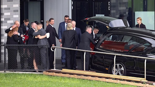 Shane Warne's children and ex-wife Simone Callahan bid emotional farewell to cricketer at private memorial