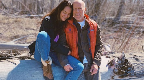 Bruce Willis and wife Emma pose for loved up snaps after health diagnosis revealed – fans react