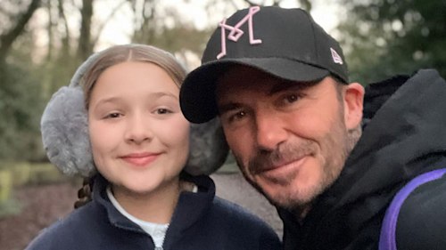 David Beckham sparks reaction as he pokes fun at daughter Harper in relatable school run video