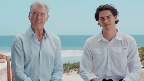 Pierce Brosnan and 21-year-old son Paris share PSA with fans for important cause