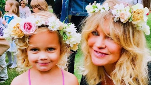 Goldie Hawn's mini-me granddaughter steals the show on dad Oliver Hudson's podcast