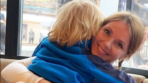Geri Horner surprises fans as she poses with son Monty inside family home