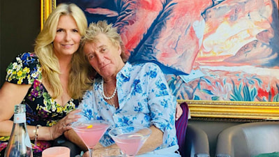 Penny Lancaster stuns in mini dress as she details 'hot' and 'sultry night' with Rod Stewart