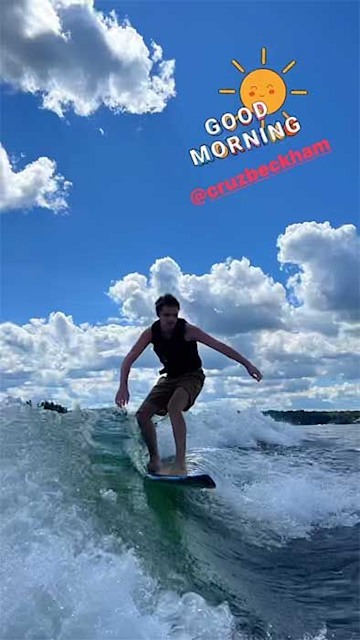 Cruz Beckham surprises with impressive surf skills - and wow! | HELLO!