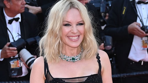 Kylie Minogue sizzles in striking silver dress to announce exciting news