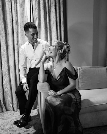 Strictly's Gorka reacts to Gemma Atkinson's sultry poolside moves | HELLO!