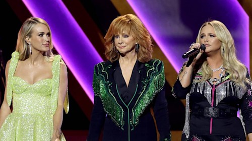 Carrie Underwood, Miranda Lambert and Reba McEntire share the stage at the CMAs for heartfelt tribute