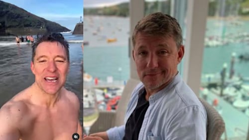 GMB's Ben Shephard apologises for 'budgie smugglers' as he takes freezing dip in sea