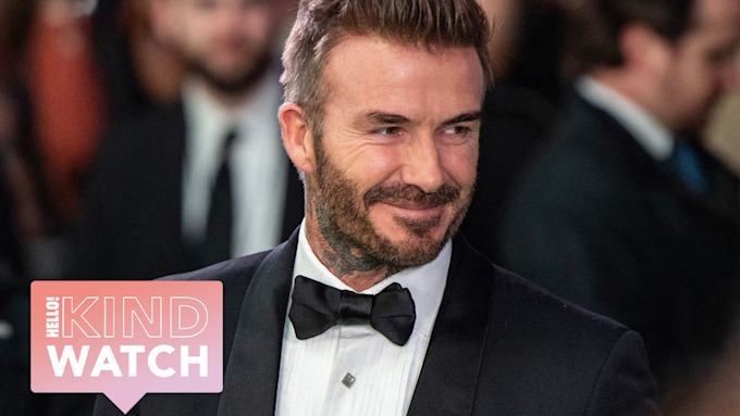 David Beckham looks suave in a tux and bow tie