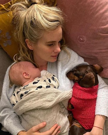 cressida bonas welcomes baby