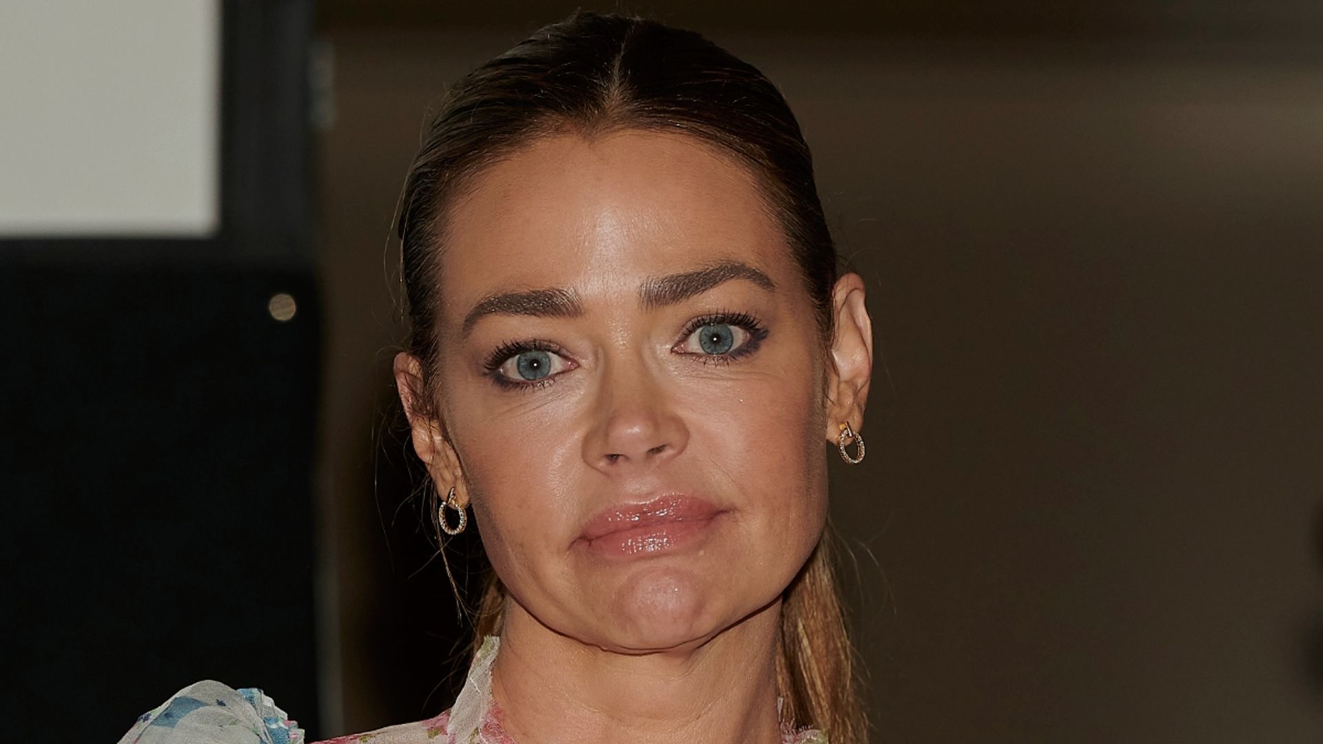 Denise Richards Cheekily Exposes Her Legs In Thigh Slit Dress And Tight ...