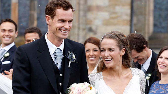 Andy Murray and Kim Sears on wedding day