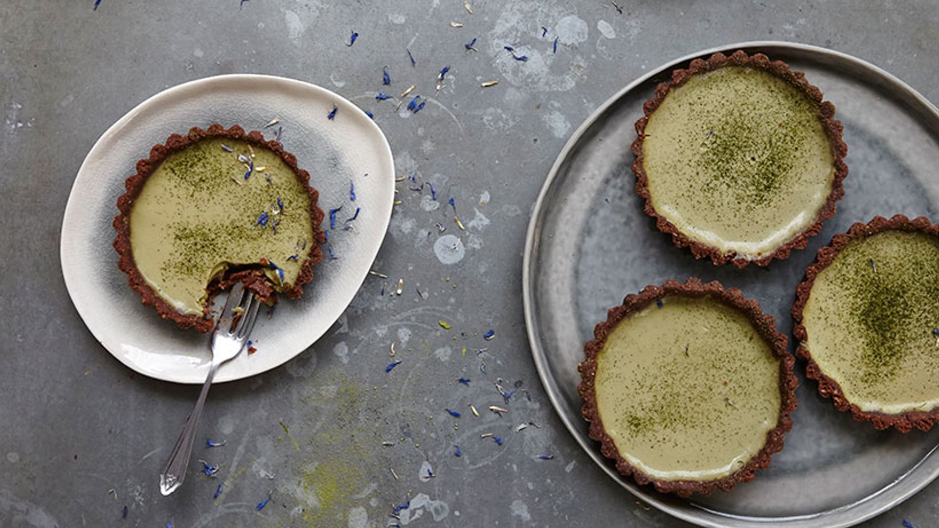 Recipe of the week coconut matcha tarts HELLO!