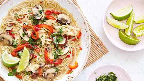 Madeleine Shaw's Pure Leaf Green Tea with Jasmine infused Thai Green Curry Noodle Soup recipe