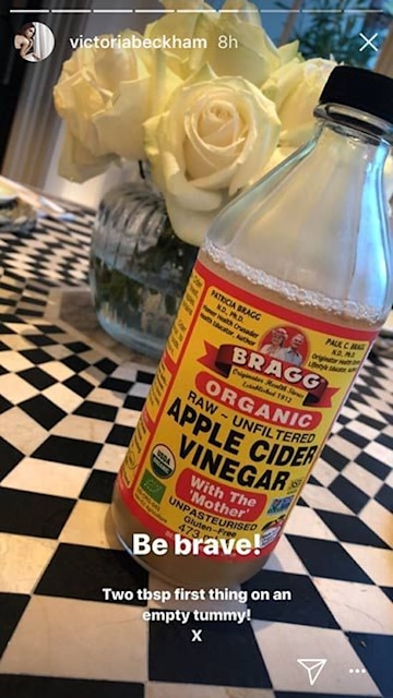 Victoria Beckham reveals she drinks apple cider vinegar every morning