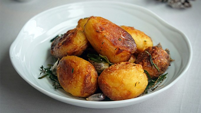 Vegan roast potatoes recipe from BOSH! | HELLO!