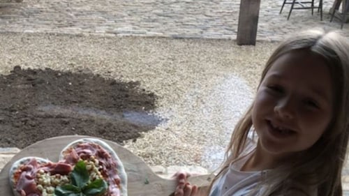 Harper Beckham enjoys cooking session with big brother Brooklyn