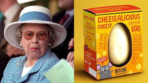This ma-cheese-tic Easter egg from Sainsbury’s is made entirely of CHEDDAR