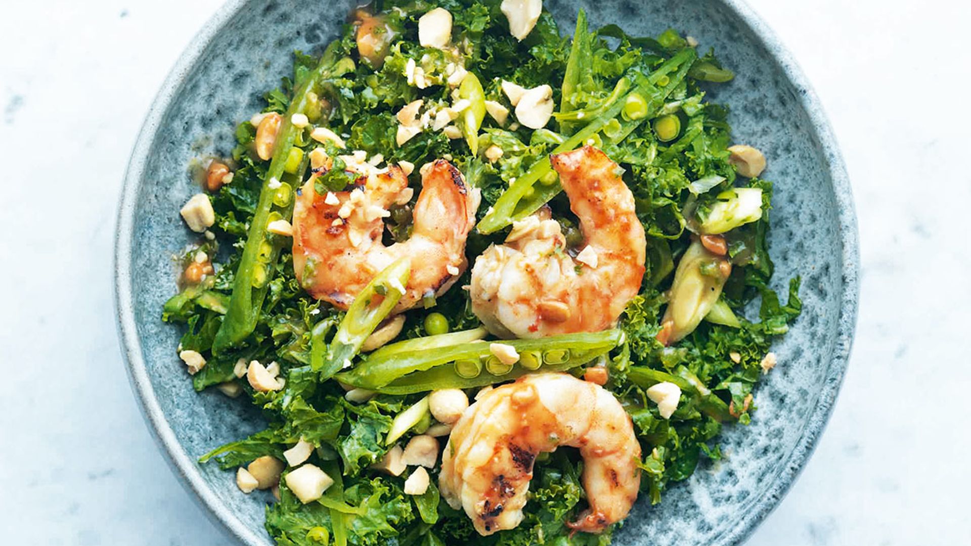 Marcus Wareing's prawn and kale salad is the perfect healthy recipe
