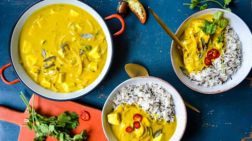 You've got to try this hearty and healthy mango and tofu curry recipe, it's a meat-free treat