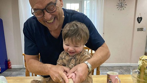 Gregg Wallace gets help in the kitchen from 11-month-old son Sid – see the adorable snap