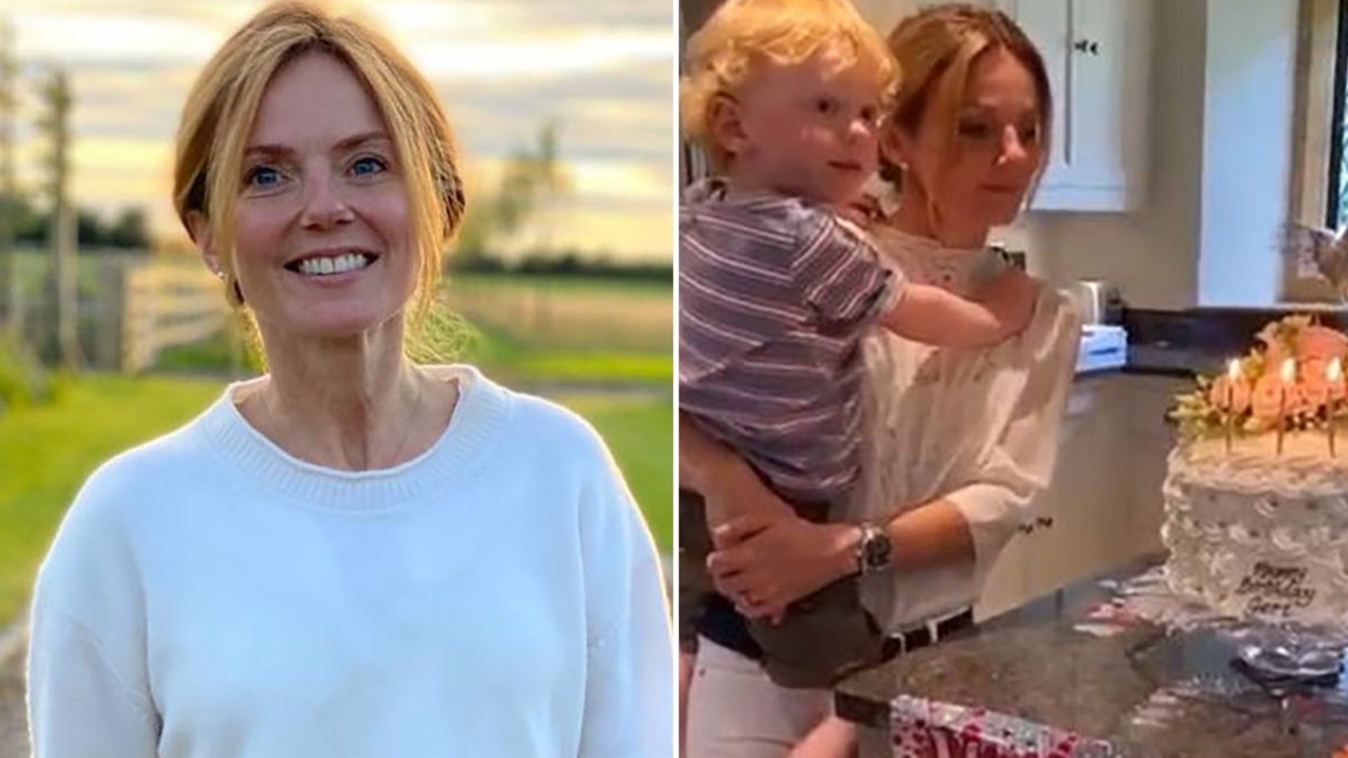 Geri Horner Leaves Fans Speechless With Extravagant Floral Birthday ...