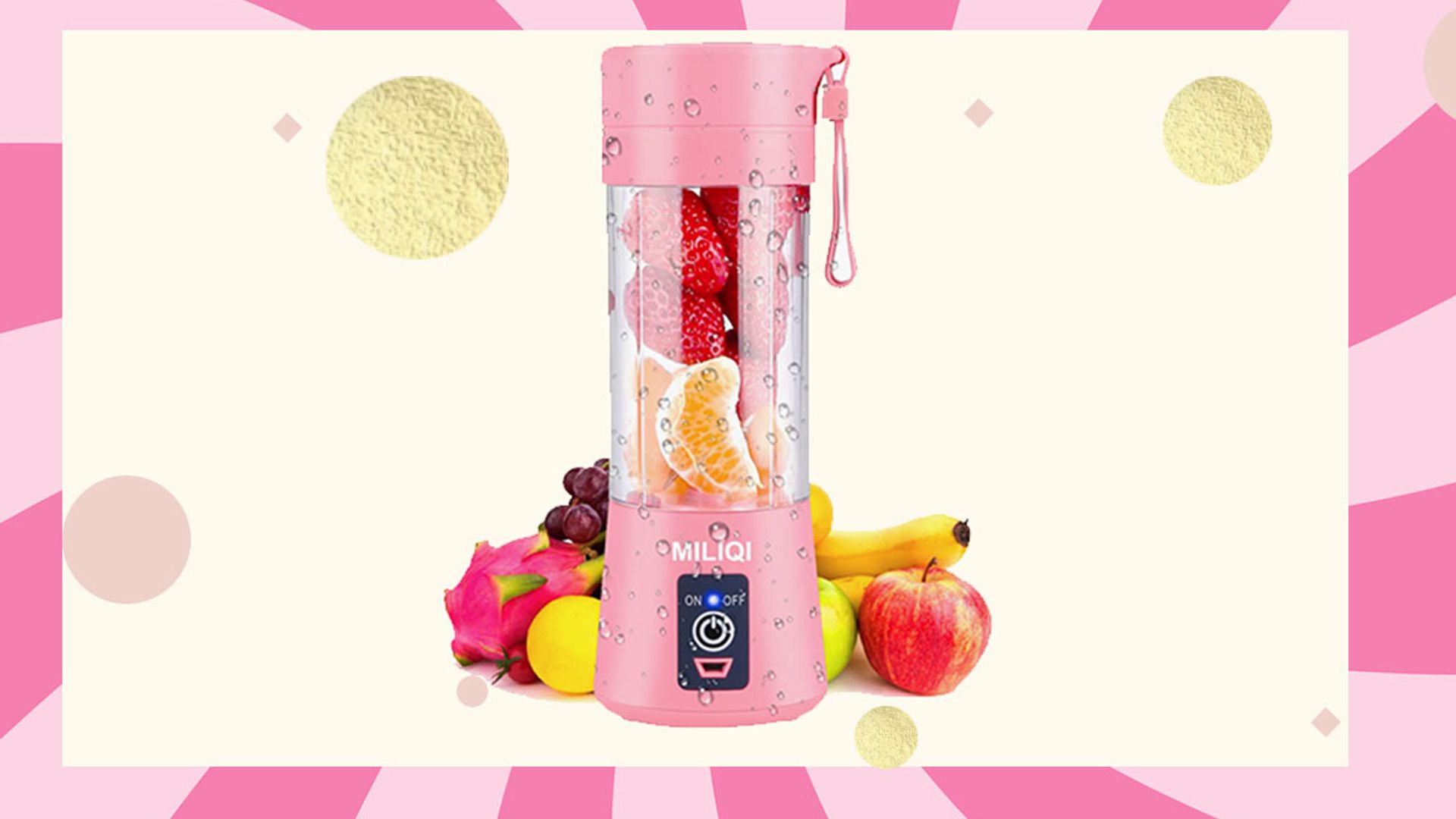 Amazon is selling the most pink portable blender and it's on