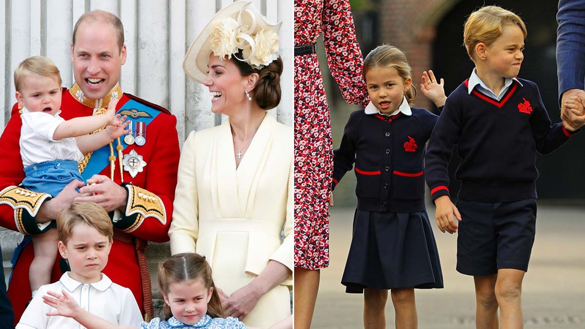 Prince George, Princess Charlotte and Prince Louis. 