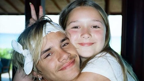 Harper Beckham shows support for dad David in the sweetest way