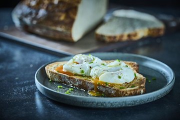 Poached eggs on sourdough