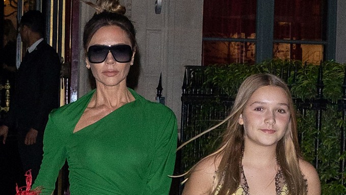 Victoria and Harper Beckham