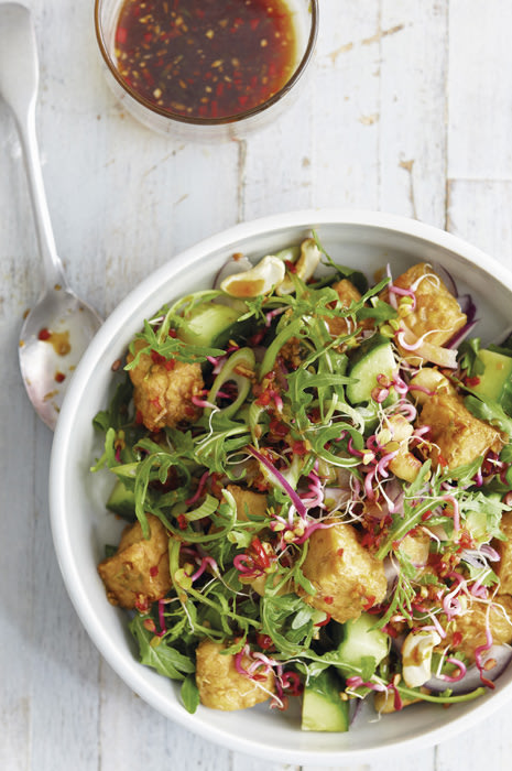 Cucumber and tempeh salad recipe taken from Honestly Healthy Cleanse by ...