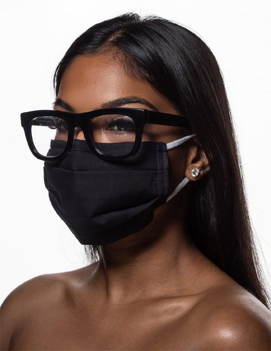 face cover with glasses