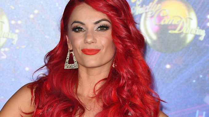 A close-up photo of Dianne Buswell pouting.