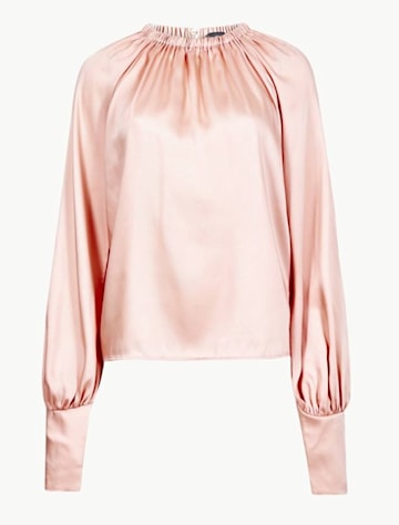 Marks & Spencer's pink silk blouse from Holly Willoughby's range is ...