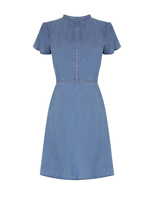 oasis denim skater dress