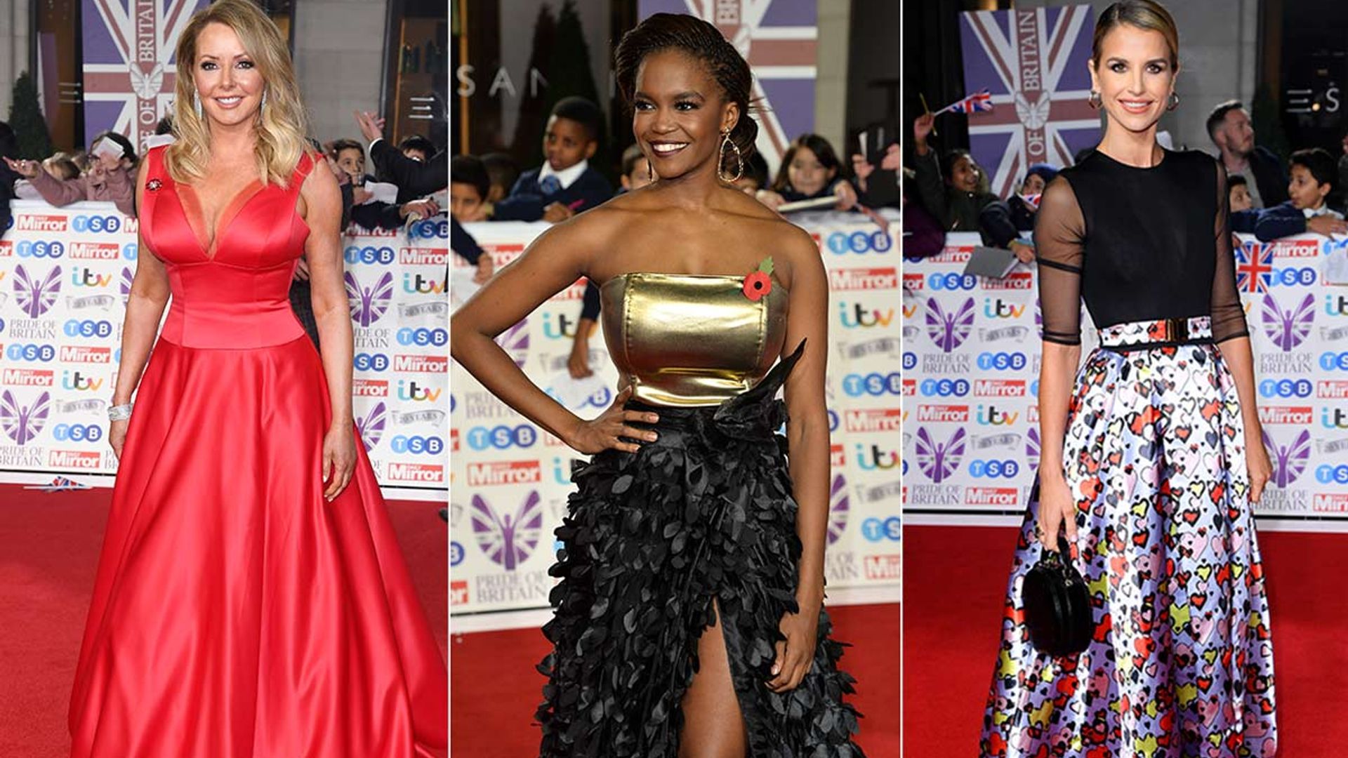 Pride Of Britain Awards 2019 Best Dresses! Carol Vorderman, Shirley ...