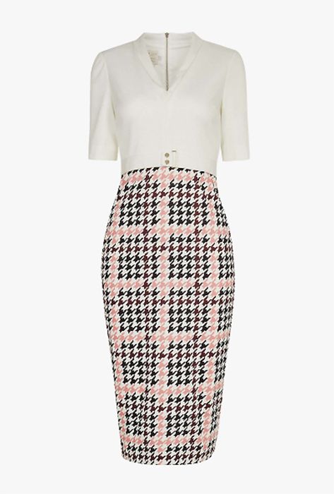 ted baker dogtooth dress